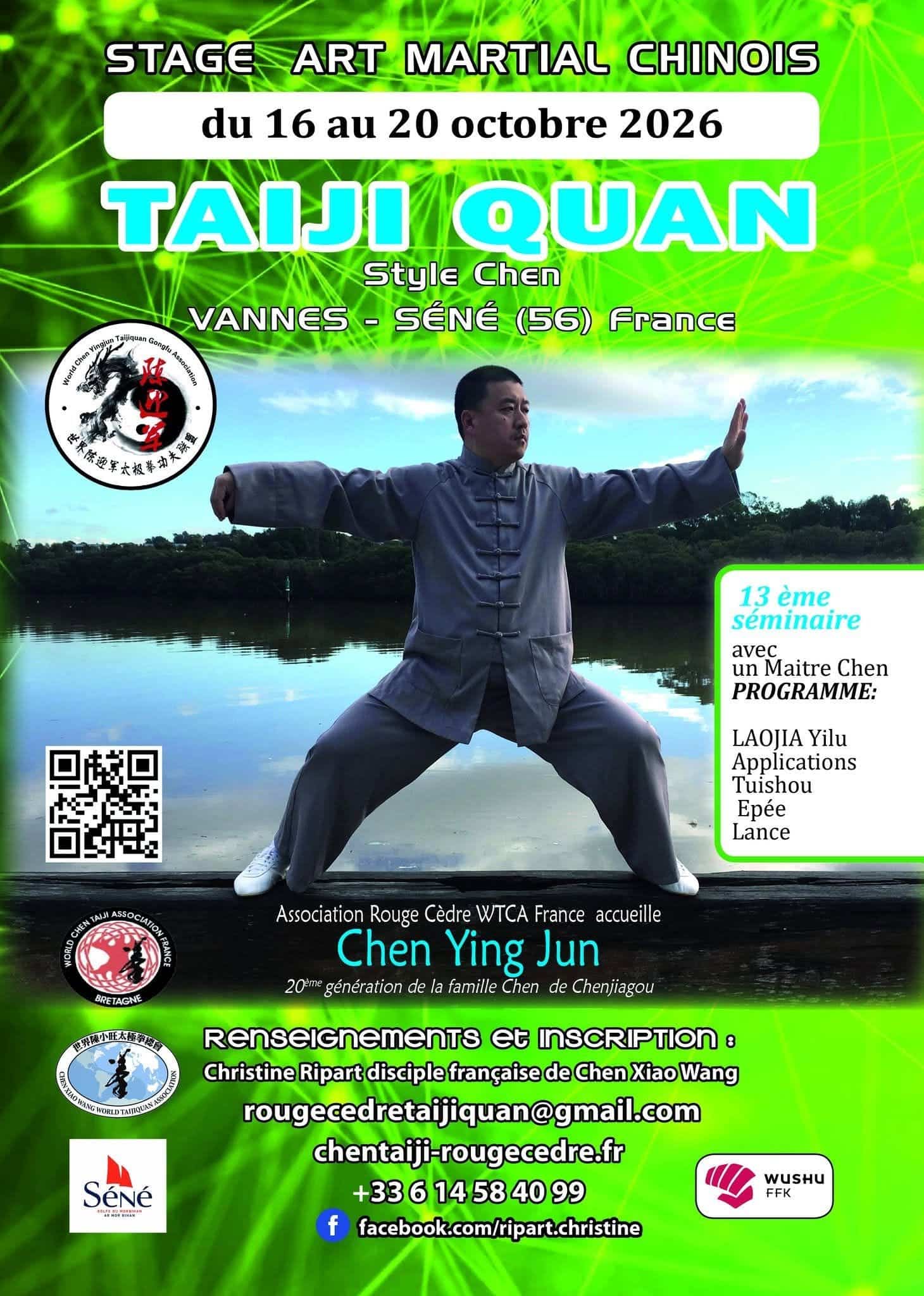 Vous consultez actuellement Stage de taijiquan avec maître Chen Ying Jun octobre 2026